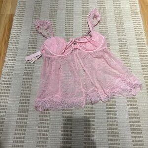 Victoria's Secret Pink Lace Babydoll